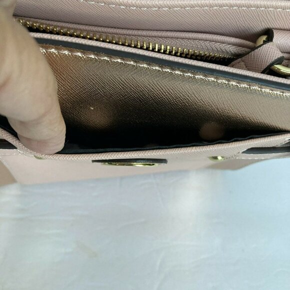Anne Klein NWT Pink Rose Gold Crossbody Adjustable Shoulder Handbag - Picture 8 of 11